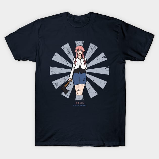 Yuno Gasai Retro Japanese Future Diary T-Shirt by Nova5